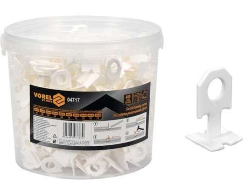Кліпси для викладання керамічної плитки VOREL : 1 мм, t≤ 14 мм. 400 шт. [1]