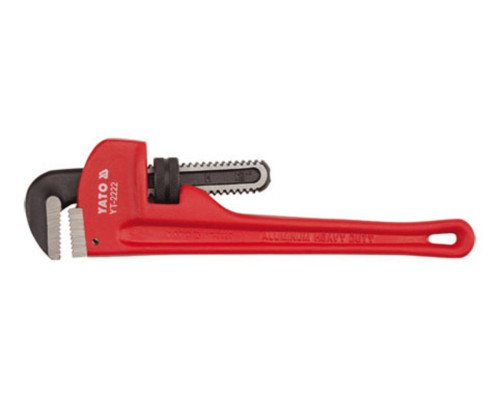 Ключ трубний YATO: 300 мм (12"), max Ø= 1" (25mm), з алюмінієвою ручкою [6/24]
