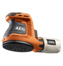 Шліфмашина ексцентрикова орбітальна акумул. AEG: Li-Ion 18 В, платформа Ø=125 мм, амплітуда- 2.4 мм