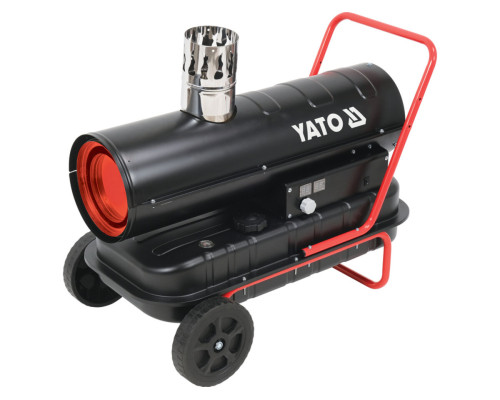 Нагреватель помещений дизель/парафин с вентилем YATO, 340Вт, продук- 30кВт, 795 м³/час; бак-50л