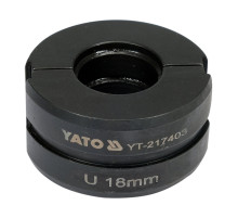 Насадка для пресс-клещей YT-21735 YATO: U18 мм [50]