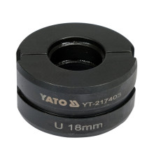 Насадка для прес-кліщів YT-21735 YATO: U18 мм [50]