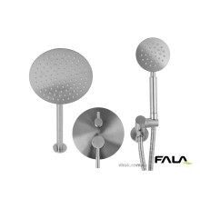Душовий комплект прихований в стіні STEELY R FALA : 2 функції, шланг- 1.5 м [4]