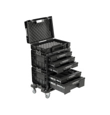 Ящики для інструментів на платформі з колесами S12 YATO 4 шт. модулів P05T2T341G2, 507x326x745 мм