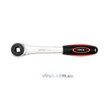 Трещатка YATO : квадрат 1/2", 30T, к ступенчатому ключу YT-03316 [6/24]