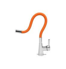 Змішувач води FALA "FLEXIBLE" для раковини з гнучкою оранжевою лійкою [10]