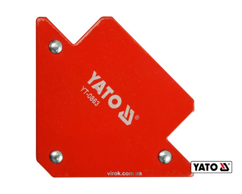 Струбцина магнітна для зварки YATO : 11.5 кг. 82 х 120 х 13 мм [6/48]