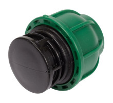 Заглушка до водяних пластикових труб 25 мм FLO поліпропіленова, для тиску 1 MPa [50]