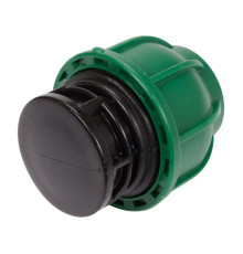 Заглушка до водяних пластикових труб 25 мм FLO поліпропіленова, для тиску 1 MPa [50]