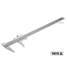 Штангенциркуль YATO : L= 600 мм, точність ± 0.05 мм, губки- 80 мм. AL [12/24]