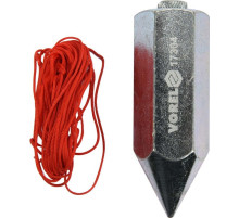 Висок будівельний VOREL, 6-гран. форма, Ø= 27 мм, l= 88 мм, M= 300 гр, зі шнуром l= 4,5 м [9/36]