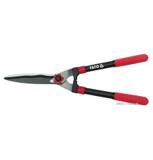 Ножиці до живоплоту YATO : Cталеві, прямі, регулятор натиску, L= 550x205 мм [12]
