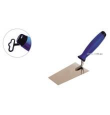 Кельма трапецевидна з нержавійки PROFI , двокомпонентна ручка, 160 мм , ТМ VIROK