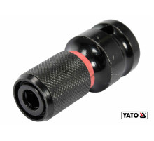 Перехідник ударний з 1/2" на HEX- 1/4" YATO, L= 50 мм [10/60]