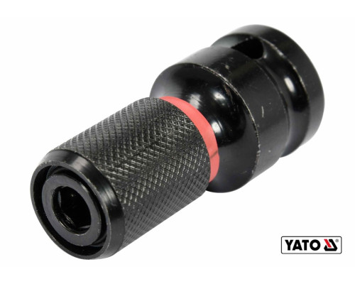 Перехідник ударний з 1/2" на HEX- 1/4" YATO, L= 50 мм [10/60]
