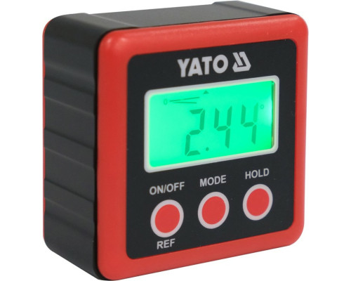 Кутомір електронний YATO; діапазон 4х 0-90° з живленням від 2 батарейок 1,5 В тип ААА [9]