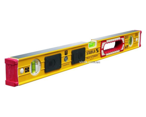 Рівень STABILA Type 196-2 LED : L= 60 cм, 3 капсули, підсвітка, надміцний