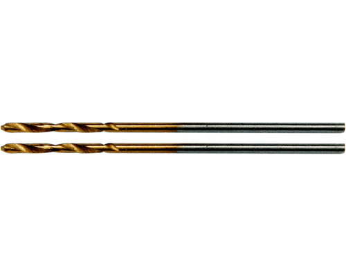 Свердла по металу титанові YATO : HSS-TIN, Ø= 1.5 мм, l= 40/18 мм, 2 шт [50]