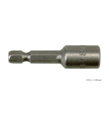 Насадка торцева магнітна 6-гранна YATO : HEX M8 x 48 мм, HEX Ø= 1/4" [Блістер][100/200]