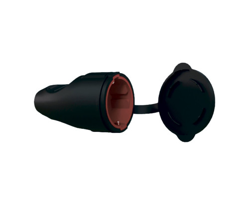 Гніздо-розетка VIROK 16А/250V з заземленням з каучуком