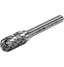 Фреза циліндрична округлена з карбіду вольфрама YATO, Ø=10 мм, l=56/16 мм, з шпинделем Ø=6мм [40/80]