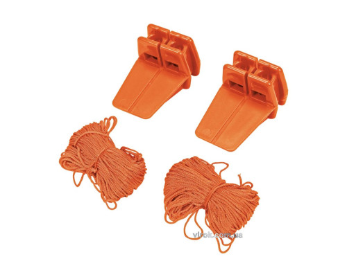 Тримачі кутові мулярські VOREL з трасовочним шнуром l= 18 м, 2 шт [48/96]