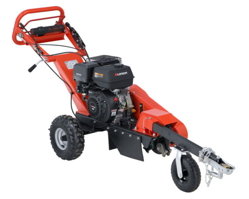 Подрібнювач пнів бензиновий YATO 9 кВт, двиг- 420 см3, вис/глиб зрізу- 25/ 17см, бак- 6,5 л, на 3 ко