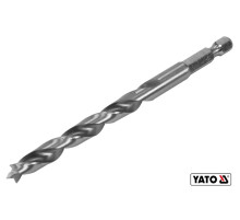 Свердло по дереву YATO : Ø8 x 90/55 мм, хвостовик- HEX 1/4", HSS 4241(DW)