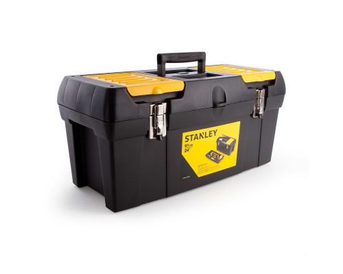 Ящик для інструменту STANLEY series 2000 : 2 органайзери, лоток, металеві замки, М= 610х270х284 мм.