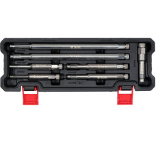 Мітчики різьбові для гнізд "свічок" запалювання YATO M8- М18, l= 80-260 мм, 7 елем. [10]