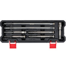 Мітчики різьбові для гнізд "свічок" запалювання YATO M8- М18, l= 80-260 мм, 7 елем. [10]