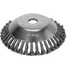 Щітка - крацовка дискова з плетеного дроту YATO Ø= 200/ 25,4 мм до газоно-коси [20]