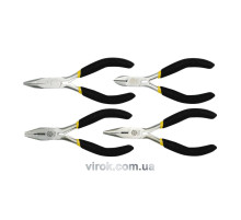 Плоскогубцы, щипцы, бокорезы мини VOREL, l=125 мм, Набор 4 шт. [25/50]