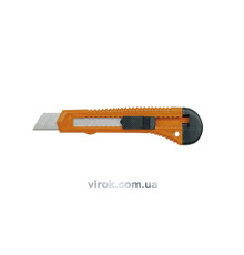 Ніж VOREL з висувним лезом з відломними сегментами : М= 18 мм, пластиковий корпус [40/400]