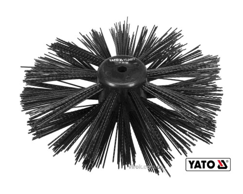 Щітка для очищення каналізації YATO: Ø= 20 см, з нейлона і поліпропіленового ворса, до YT-24980 [20]