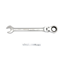 Ключ ріжково-накидний YATO з тріщаткою та шарніром : CrV, М= 24 мм, L= 330 мм [6/24/48]