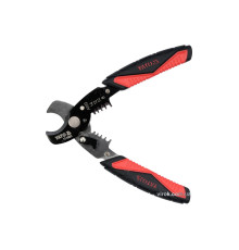 Ножиці для дроту YATO : Ø=10,5/3 мм, зі знімачем ізоляції Ø=1.6-3.2 мм, l=170 мм [6/24]