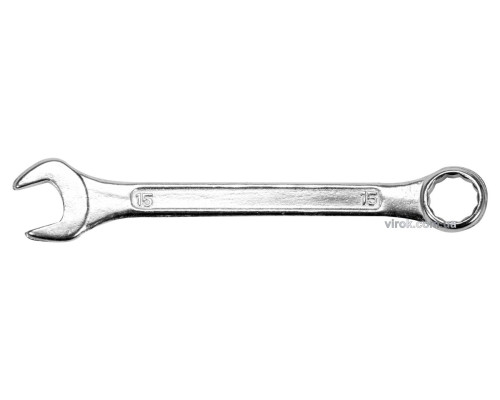 Ключ ріжково - накидний STHOR : М 15 мм, з вуглецевої сталі [50/300]