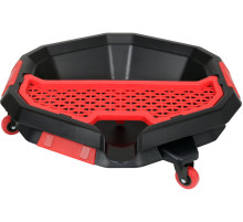 Миска для зливу оливи поліпропіленова YATO, V= 8 л, на 3-х колесах, 470х 137 мм [3/12]