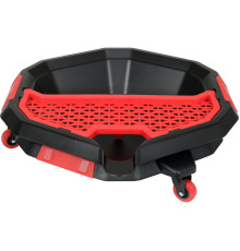 Миска для слива полипропиленового масла YATO, V= 8 л, на 3-х колесах, 470х 137 мм [3/12]