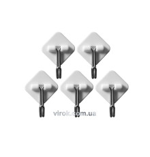 Гачки шарнірні настінні VOREL самоклеючі, набір 5 шт. [16/288]