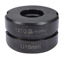 Насадка для пресс-клещей YT-21735 YATO: U 16 мм [50]