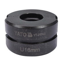 Насадка для прес-кліщів YT-21735 YATO: U 16 мм [50]