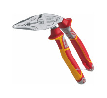 Плоскогубцы комбинированные NWS "Ergo Multi" из изолов. ручками VDE до 1000 В: изогнутые 45°, L= 200 мм