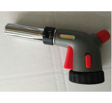 Горелка газовая VIROK с резьбовым (7/16) соединением, Piezo + 360*, ceramic, блок. кнопка