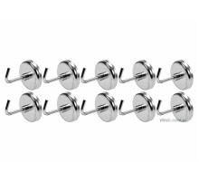 Крючки магнитные YATO с основанием Ø=35 мм, стержни l=30 мм, 10 шт. [12/48]