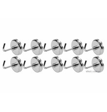 Гачки магнітні YATO з основою Ø= 35 мм, стержні l= 30 мм, 10 шт. [12/48]