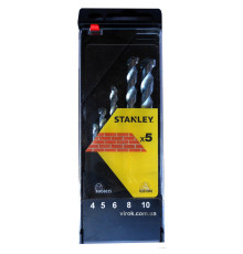 Набір свердл по цеглі STANLEY : Ø=4-10 мм, 5 шт.