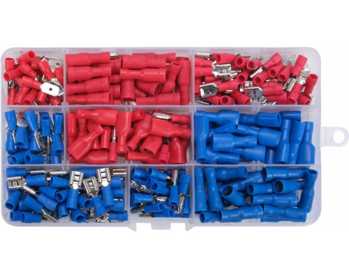 Набор электрических разъемов с изоляцией и клеммом YATO : 240 шт, в футляре [60]
