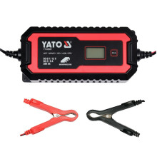 Зарядний прилад мережевий з LCD дисплеєм 230В YATO до акумуляторів 6V-2А 12V-8А, макс. 240 AГод [20]